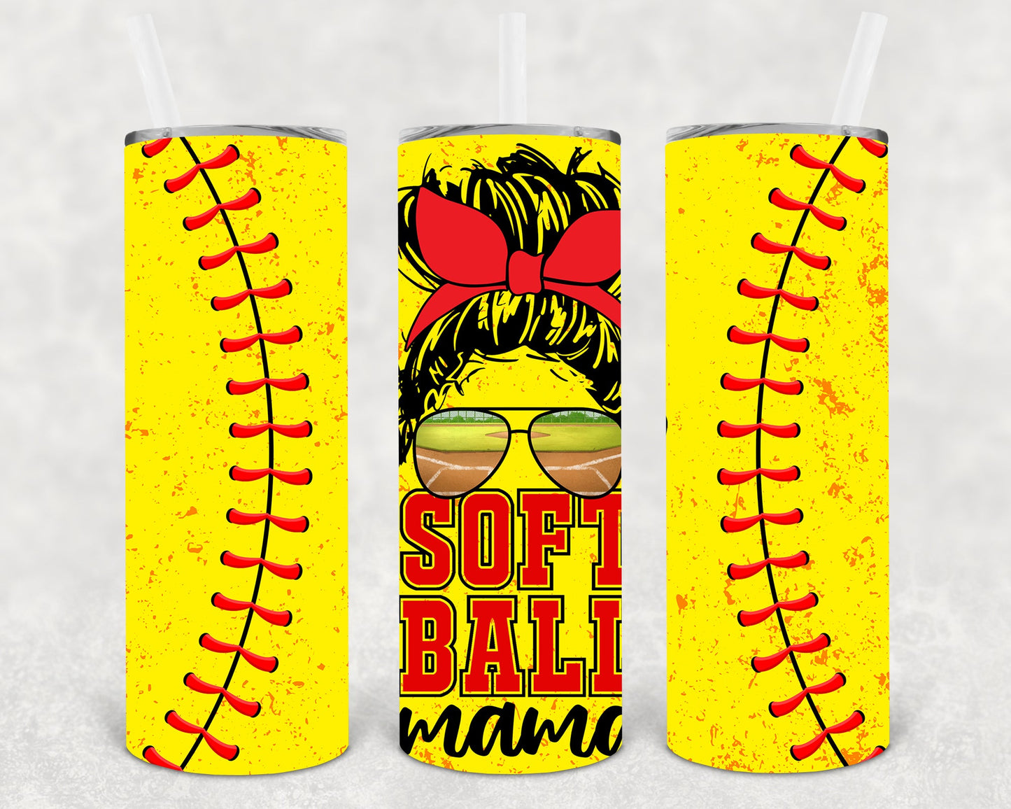 Softball Mama 20 Oz Skinny Tumbler