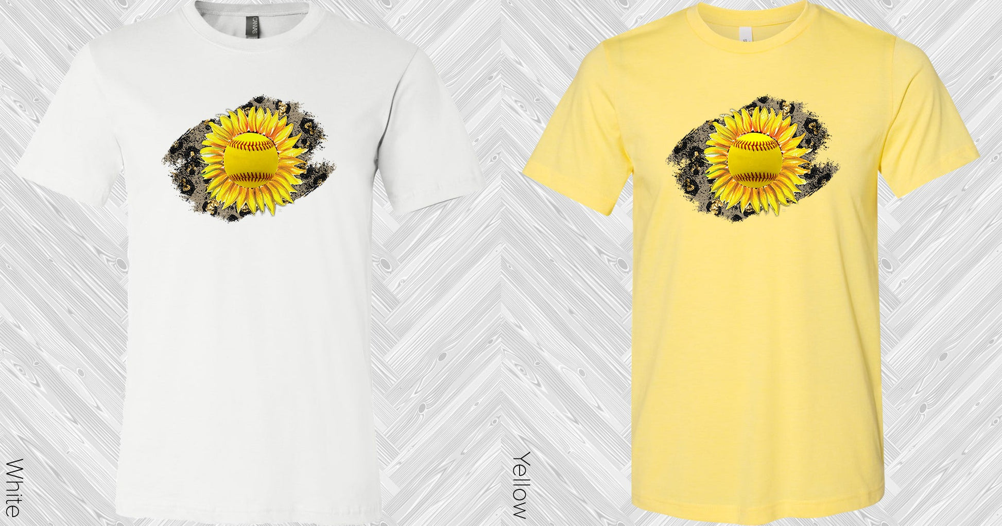 Softball Sunflower Graphic Tee Graphic Tee