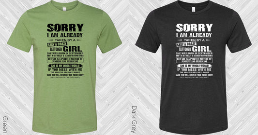 Sorry I Am Already Taken Graphic Tee Graphic Tee