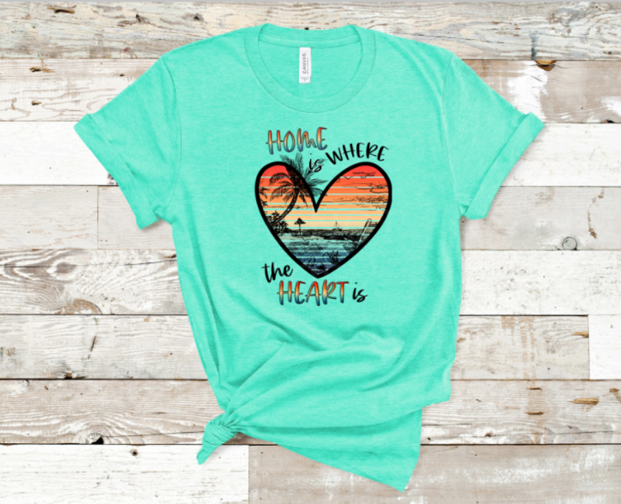 Home Is Where The Heart Is Graphic Tee Graphic Tee