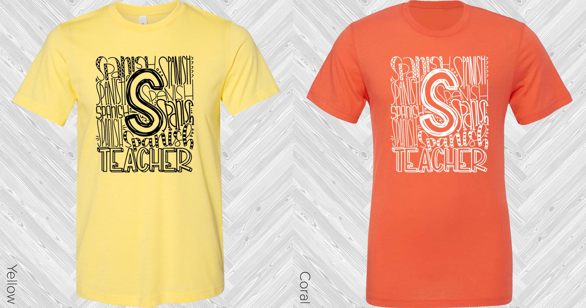 Spanish Teacher Subway Art Graphic Tee Graphic Tee
