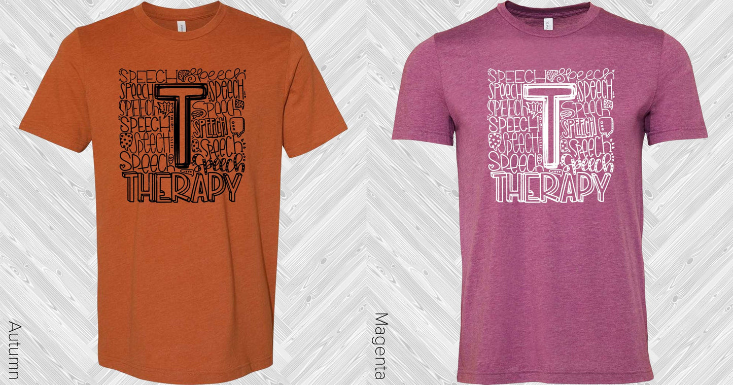 Speech Therapy Subway Art Graphic Tee Graphic Tee
