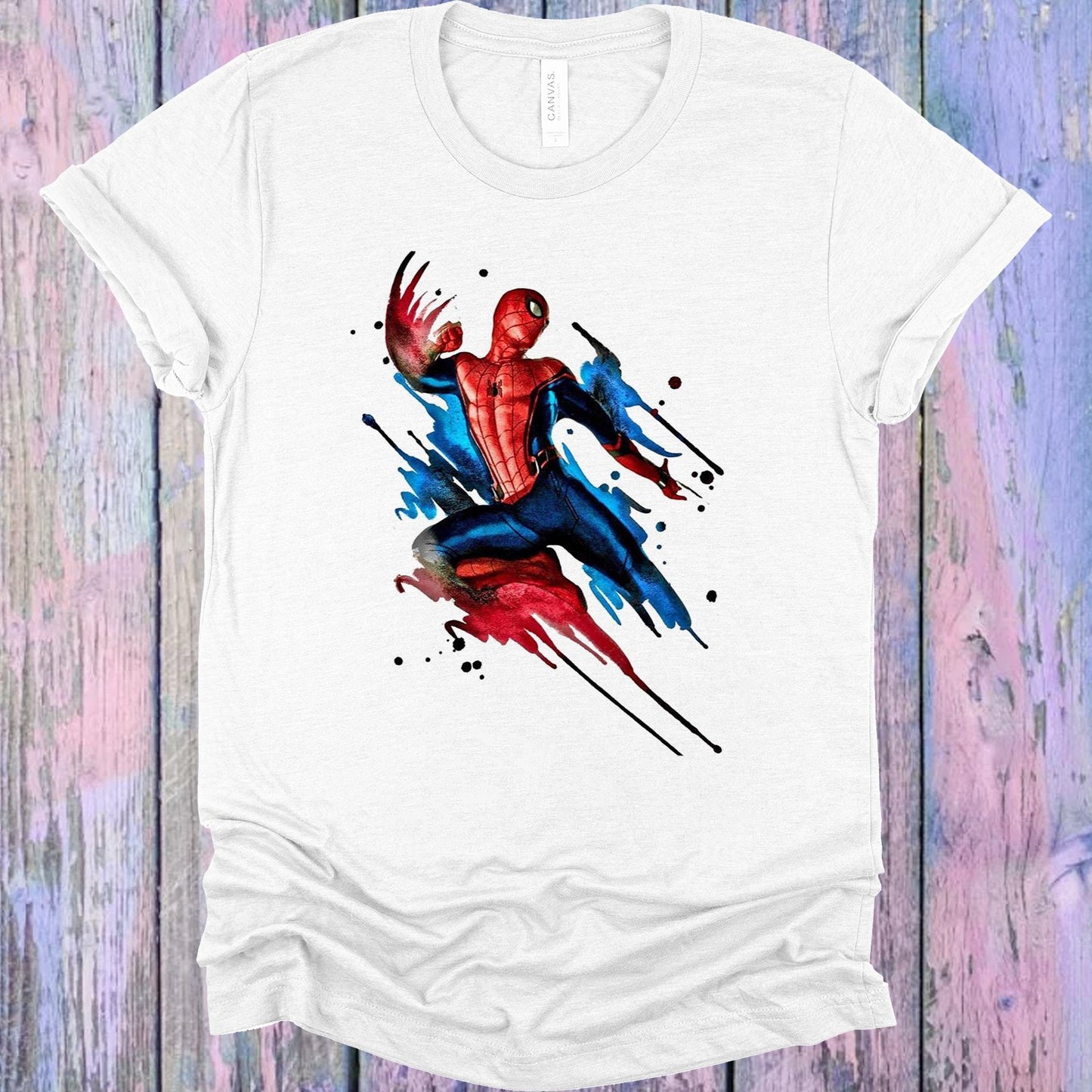 Spiderman Watercolor Graphic Tee Graphic Tee