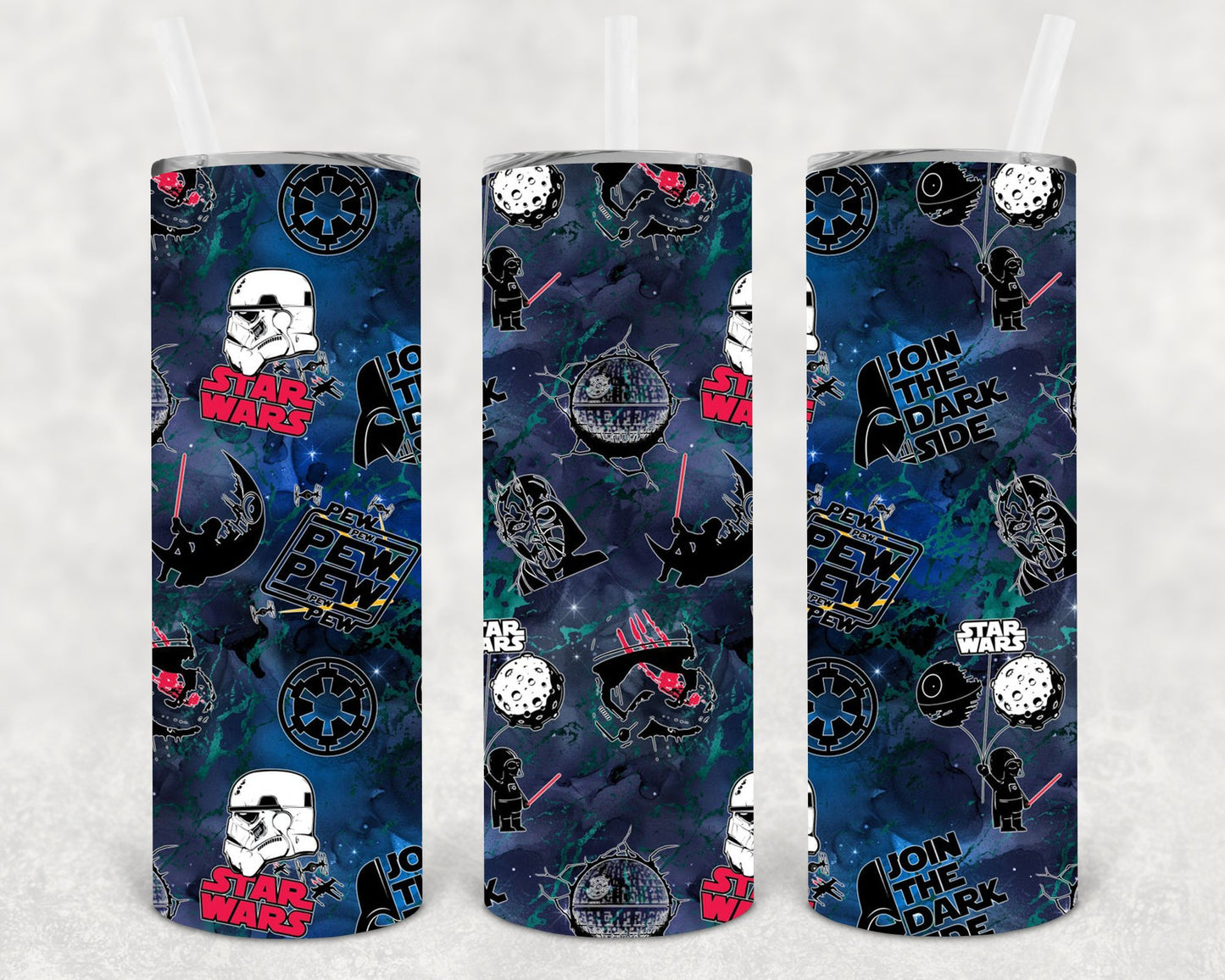 Star Wars Dark Side 20 Oz Skinny Tumbler