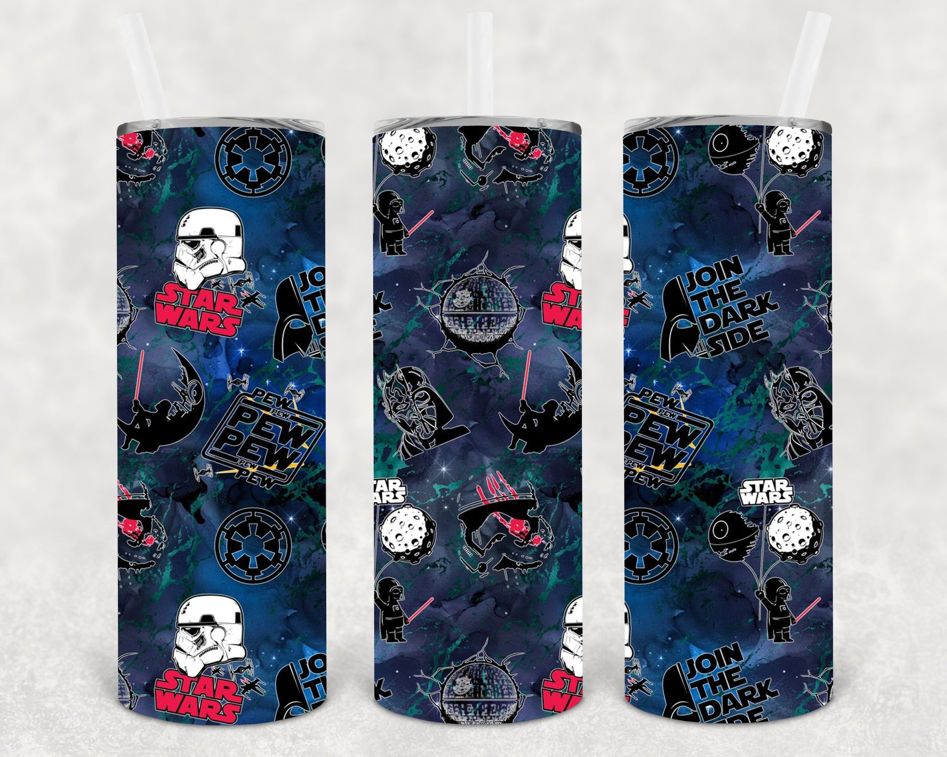 Star Wars Dark Side 20 Oz Skinny Tumbler