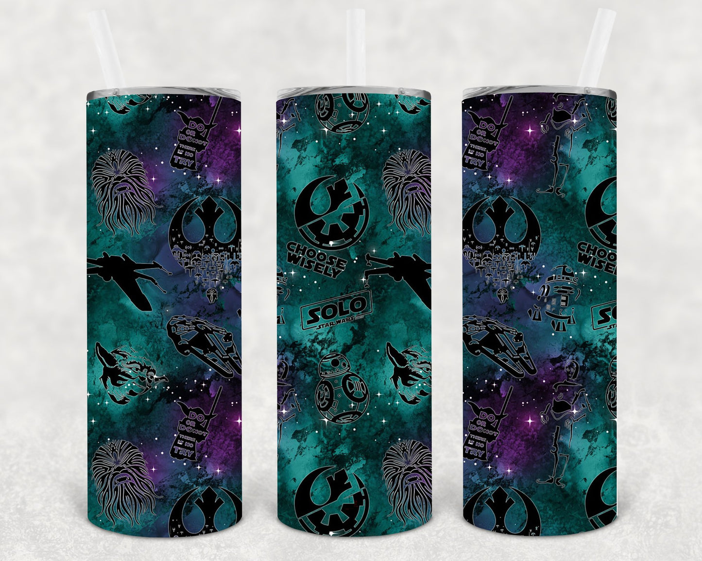 Star Wars Galaxy 20 Oz Skinny Tumbler