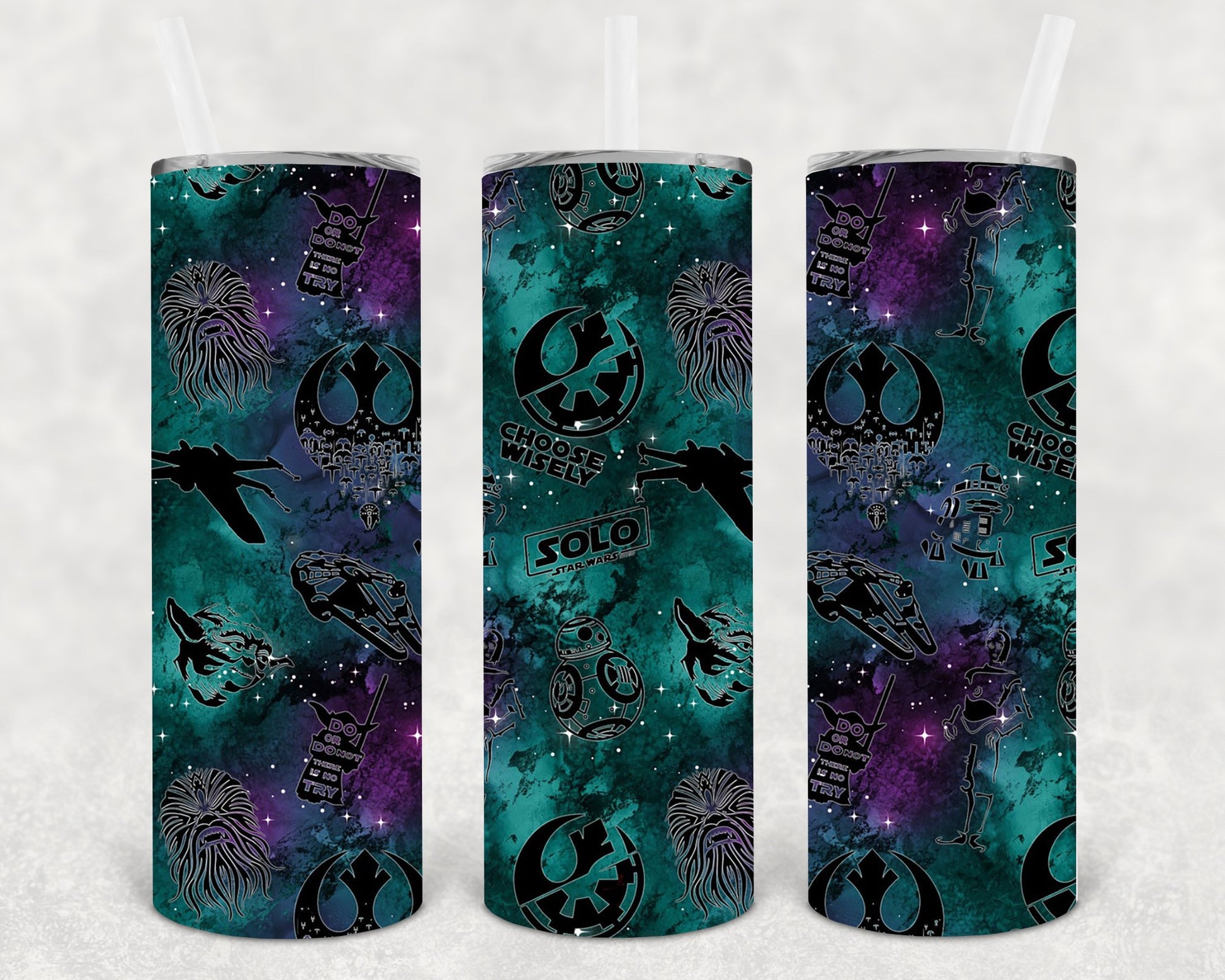 Star Wars Galaxy 20 Oz Skinny Tumbler