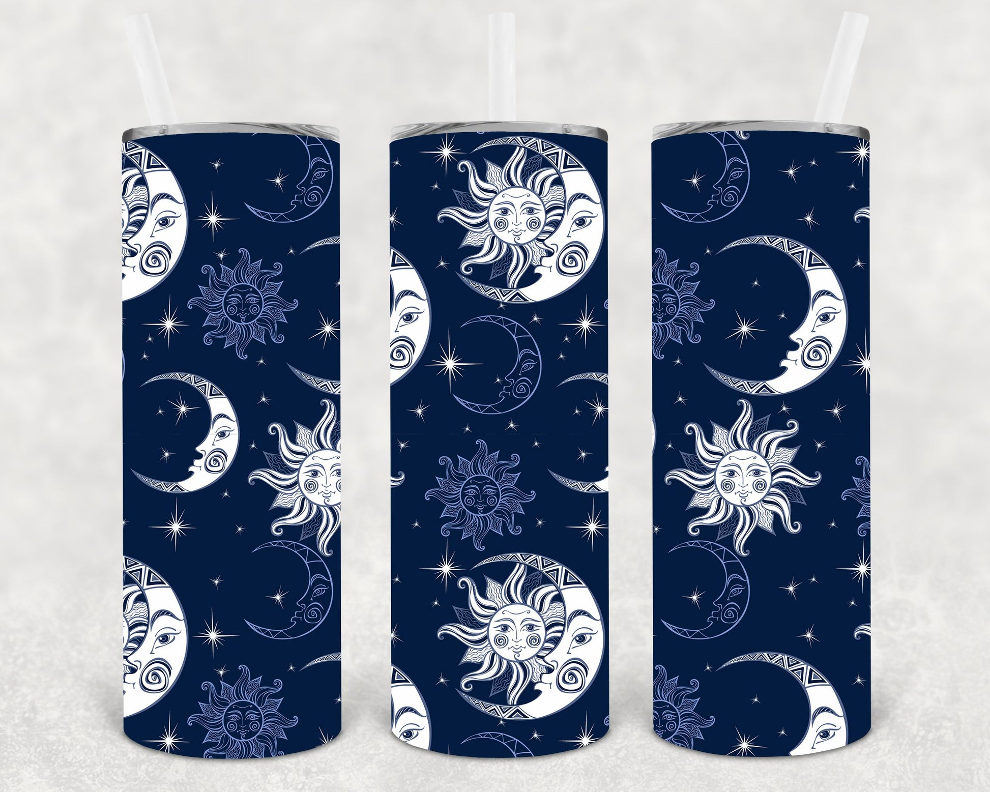Stars And Moons 20 Oz Skinny Tumbler