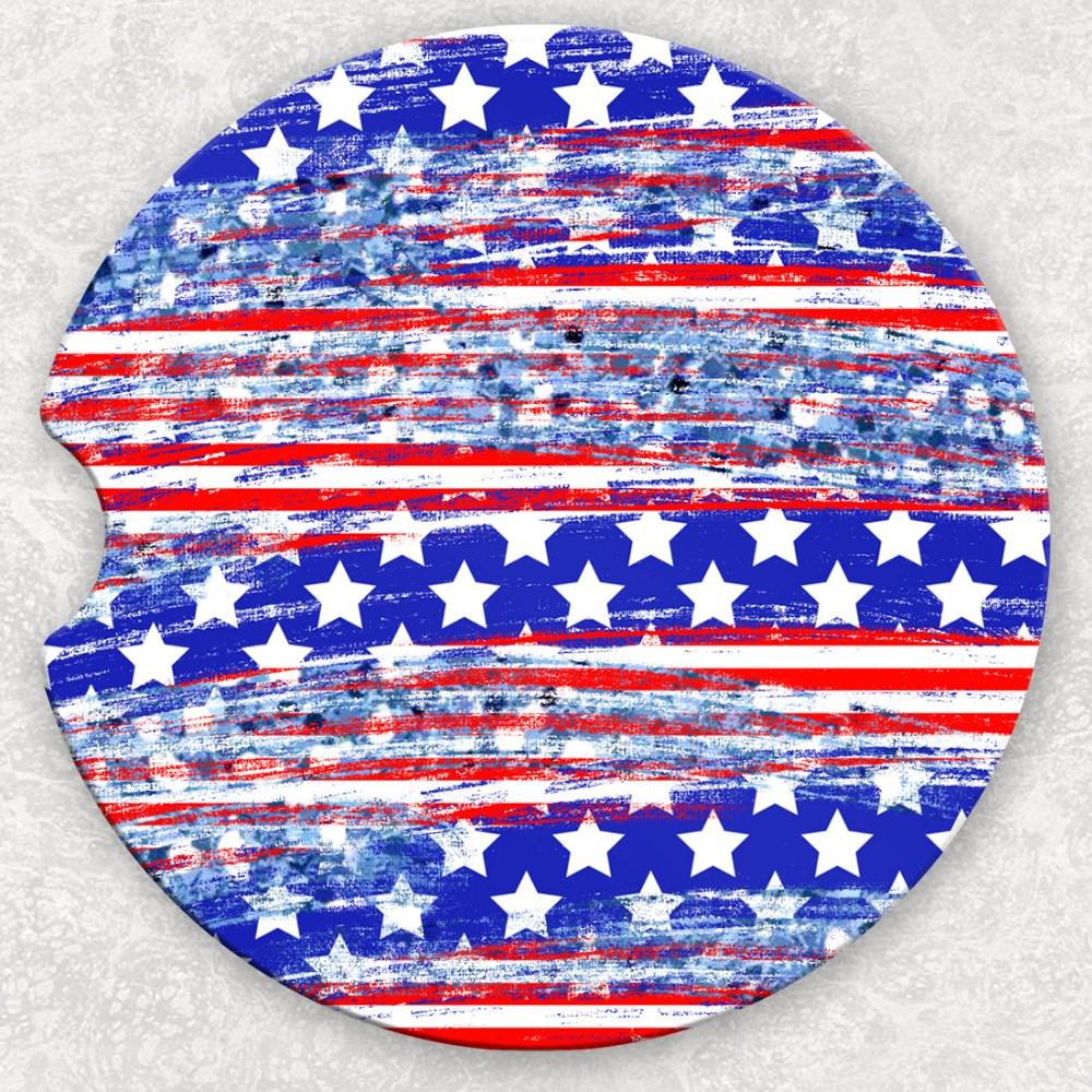 Car Coaster Set - Stars And Stripes