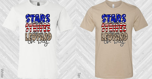 Stars And Stripes Leopard Oh My Graphic Tee Graphic Tee