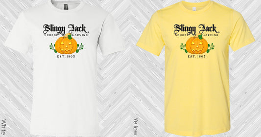 Stingy Jack School Of Carving Graphic Tee Graphic Tee