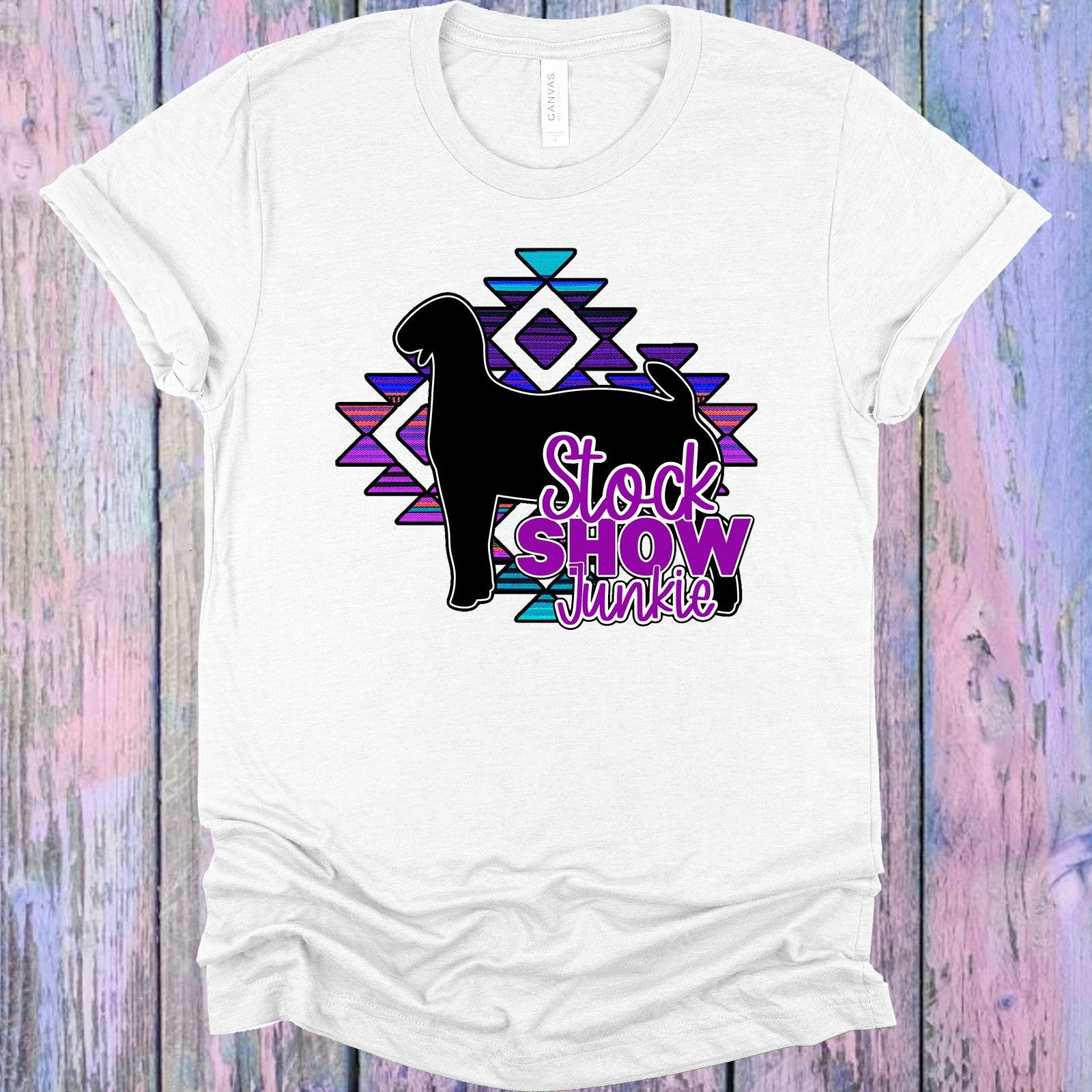 Stock Show Junkie Goat Graphic Tee Graphic Tee