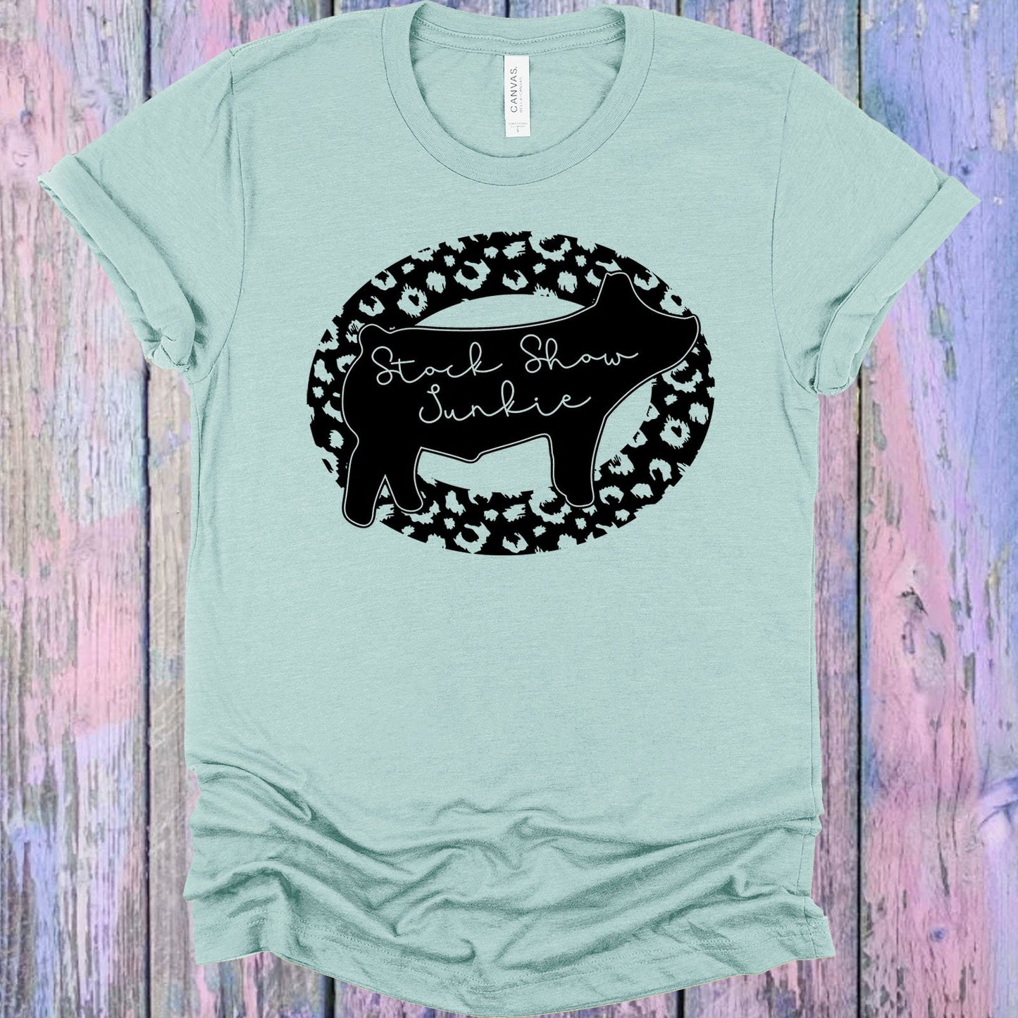Stock Show Junkie Pig Graphic Tee Graphic Tee