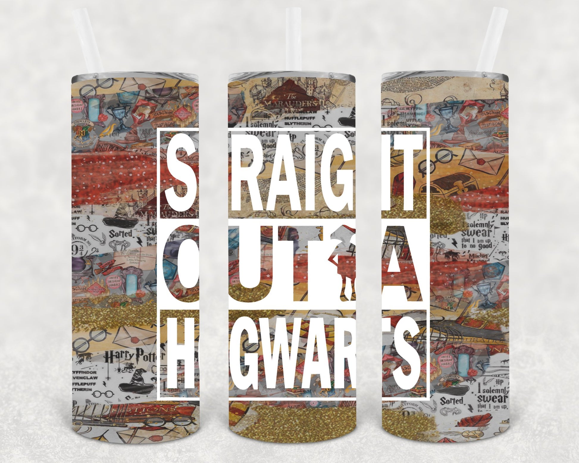 Straight Outta Hogwarts 20 Oz Skinny Tumbler