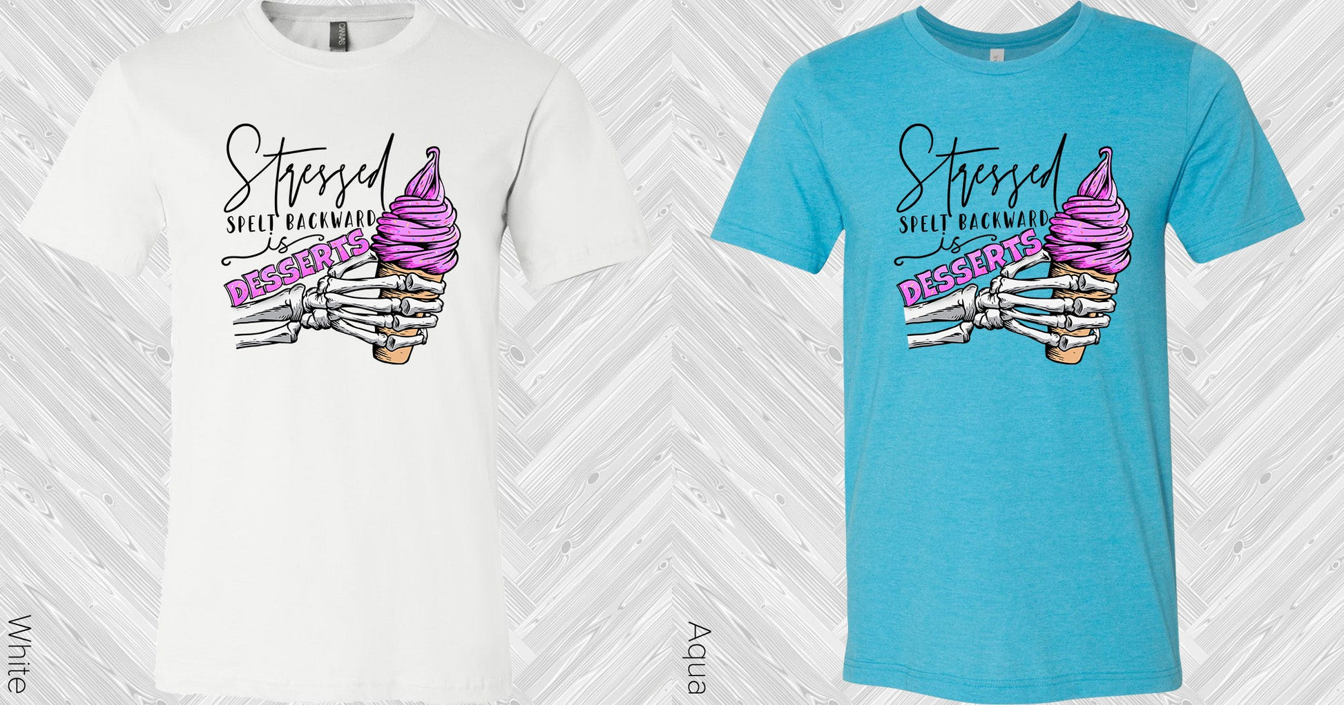 Stressed Spelt Backwards Is Desserts Graphic Tee Graphic Tee