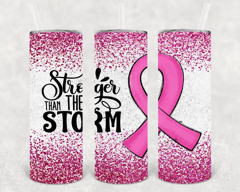 Stronger Than The Storm 20 Oz Skinny Tumbler