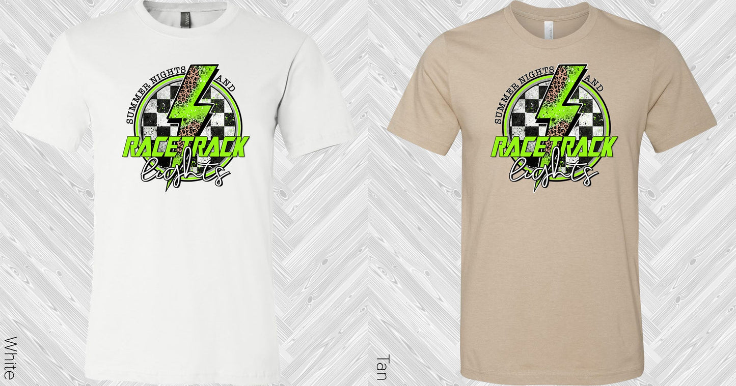 Summer Night And Racetrack Lights Graphic Tee Graphic Tee