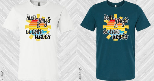 Sun Rays & Ocean Waves Graphic Tee Graphic Tee