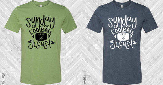 Sunday Is For Football & Jesus Graphic Tee Graphic Tee