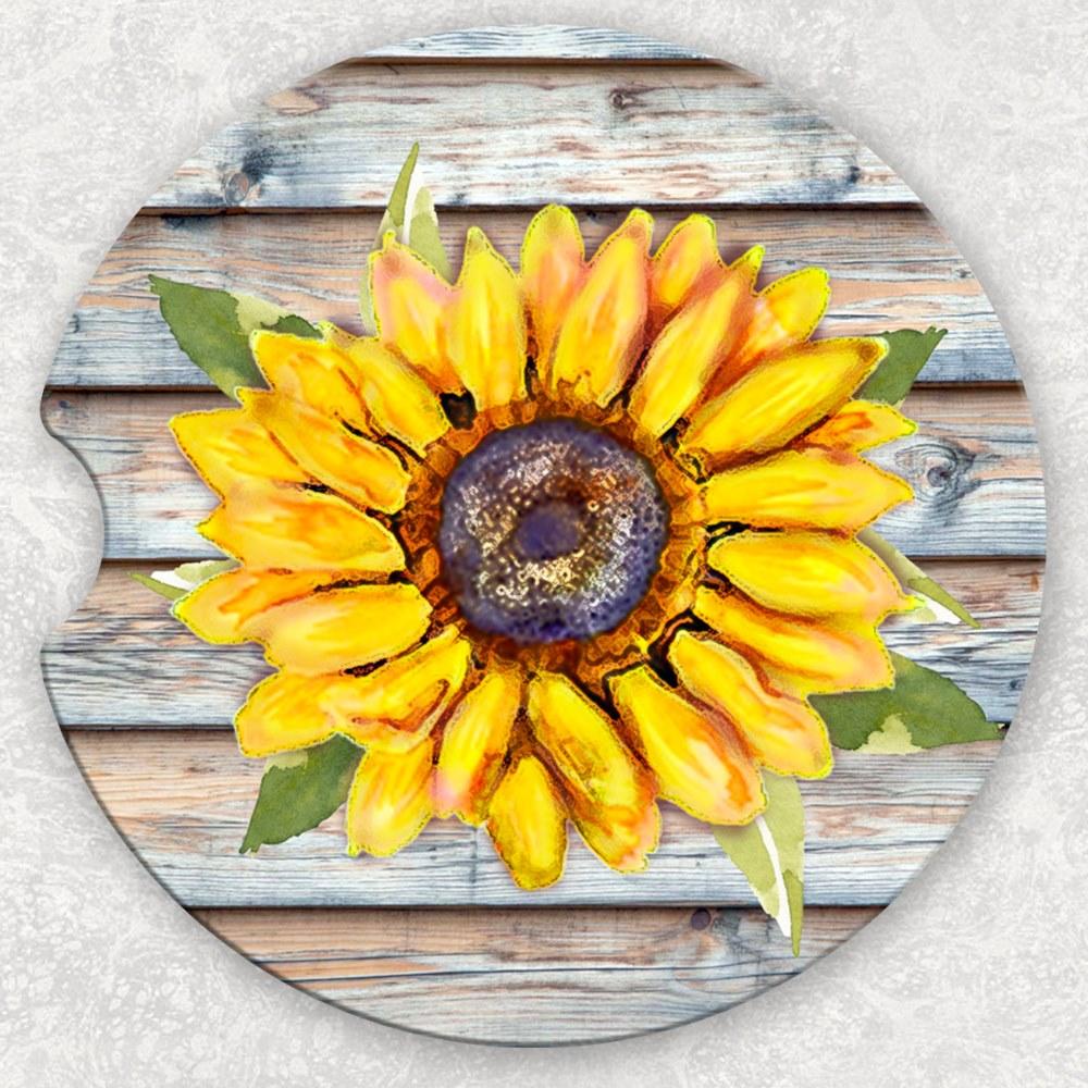 Car Coaster Set - Sunflower