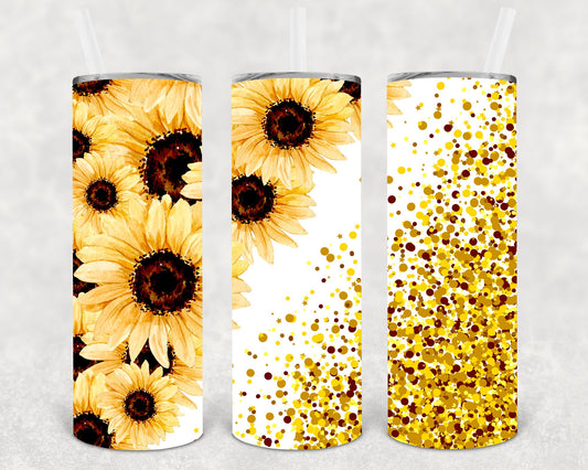 Sunflower 20 Oz Skinny Tumbler