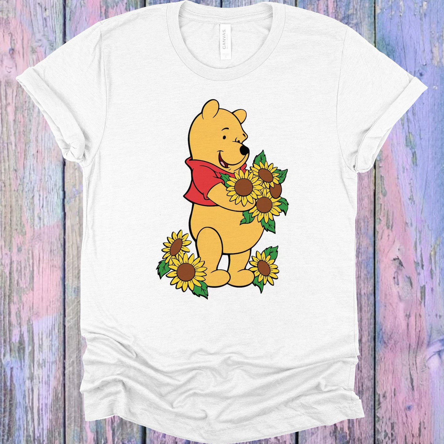 Sunflowers And Winnie Graphic Tee Graphic Tee