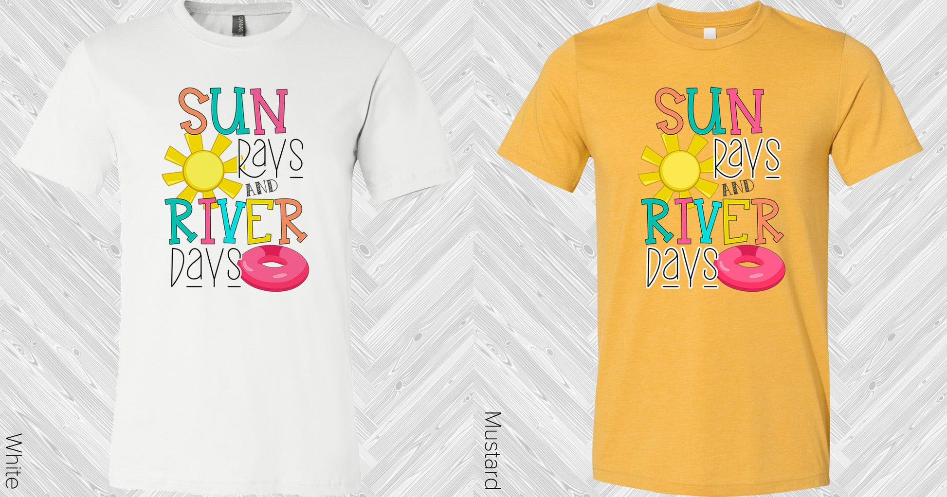 Suns Rays And River Days Graphic Tee Graphic Tee