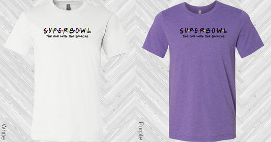 Superbowl The One With Snacks Graphic Tee Graphic Tee