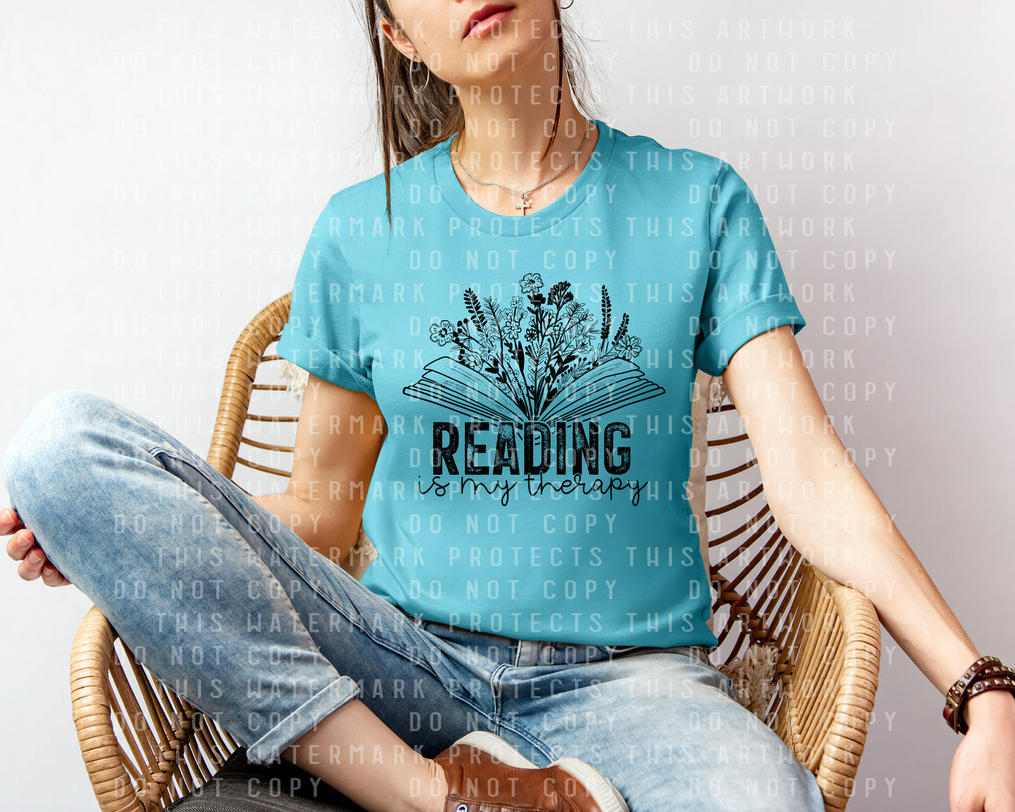 Reading is My Therapy Graphic Tee