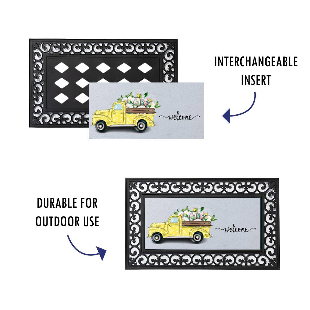 Welcome Easter Truck Door Mat