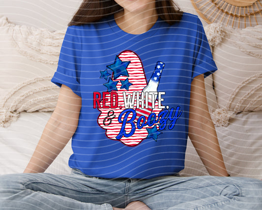 Red White & Boozy Graphic Tee