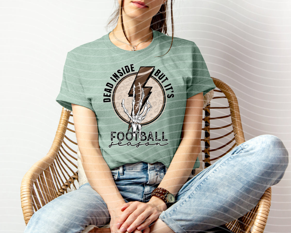 Dead Inside But It's Football Season Graphic Tee