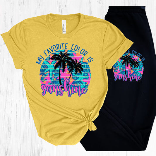My Favorite Color Is Sunshine Graphic Tee Graphic Tee