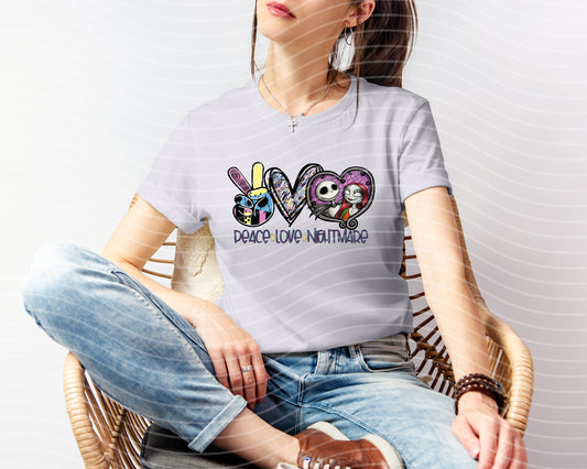 Peace Love Nightmare Graphic Tee
