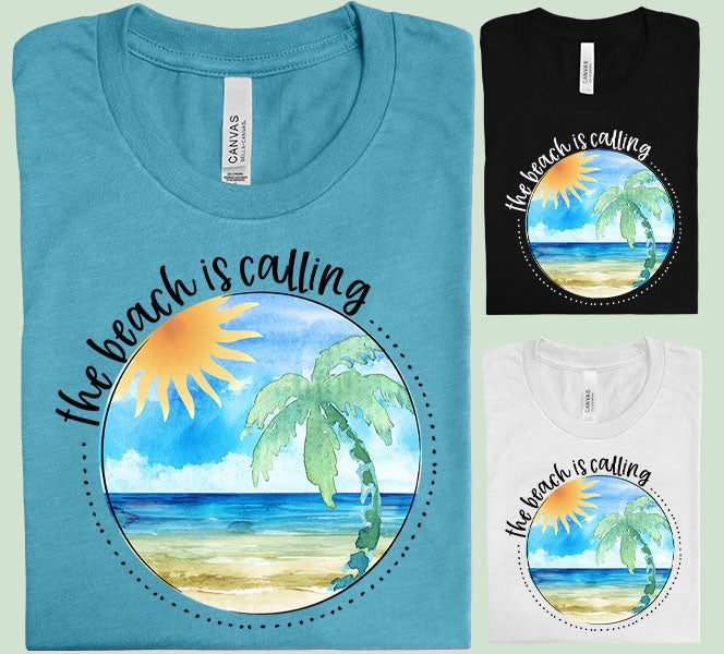 The Beach Is Calling Graphic Tee Graphic Tee