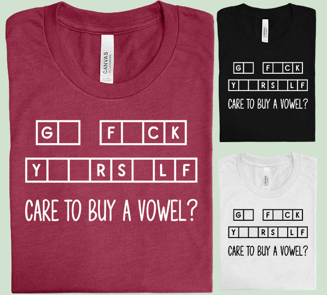 Care to Buy a Vowel Graphic Tee