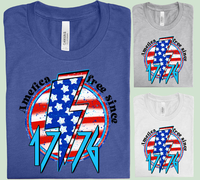 America Free Since 1776 Graphic Tee