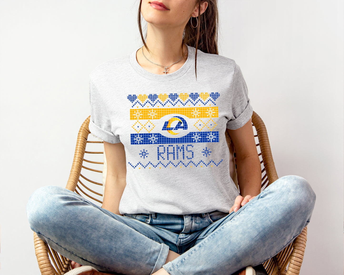 Rams Ugly Sweater Graphic Tee