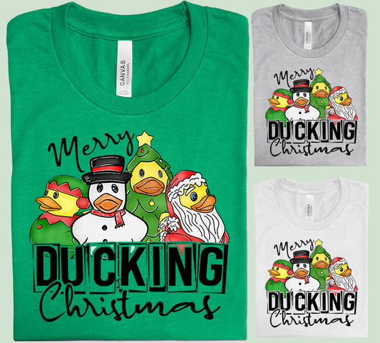 Merry Ducking Christmas Graphic Tee