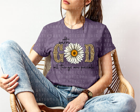 With God All Things are Possible Graphic Tee