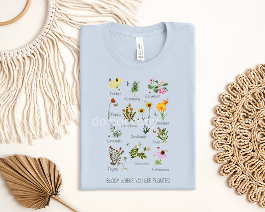 Bloom Where You are Planted Graphic Tee