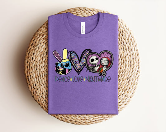 Peace Love Nightmare Graphic Tee