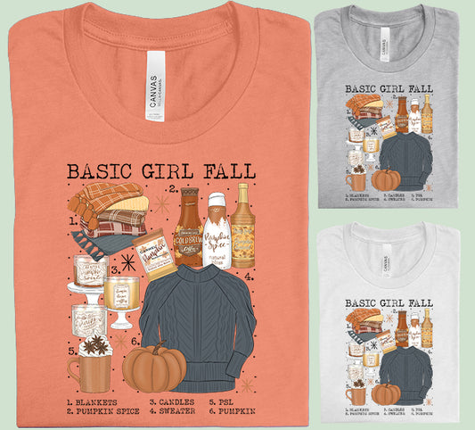 Basic Girl Fall Graphic Tee