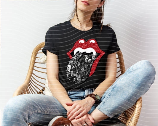 Horror Tongue Graphic Tee