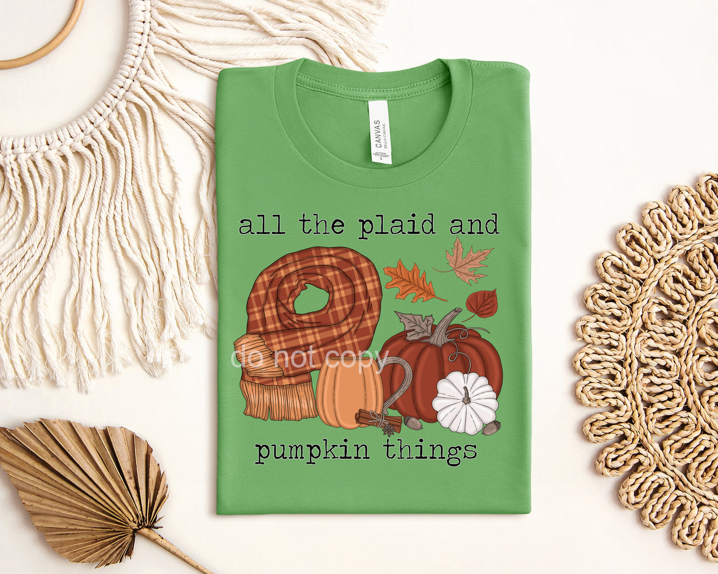 All the Plaid and Pumpkin Things Graphic Tee