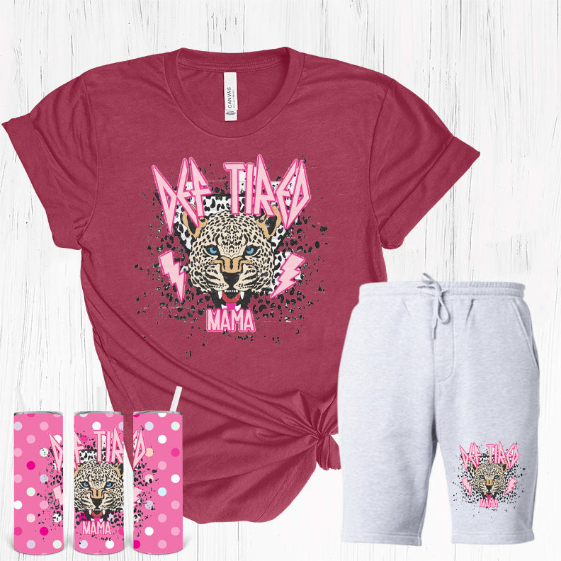 Def Tired Mama 20 Oz Skinny Tumbler