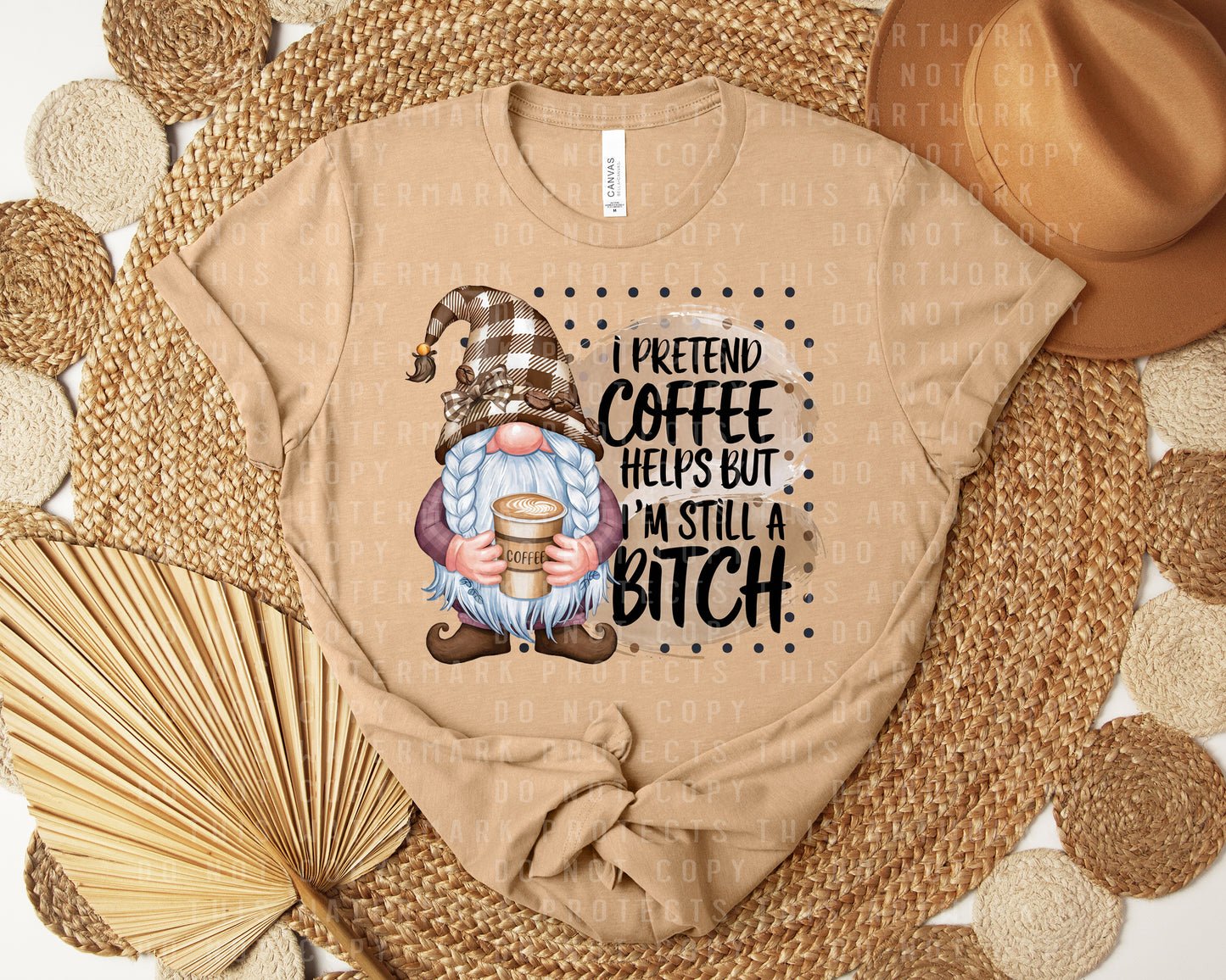 I Pretend Coffee Helps Graphic Tee