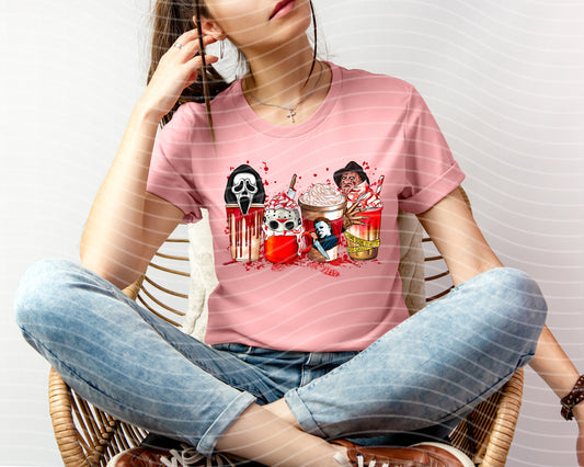 Horror Coffee Graphic Tee