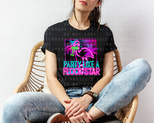 Party Like a Flockstar Graphic Tee