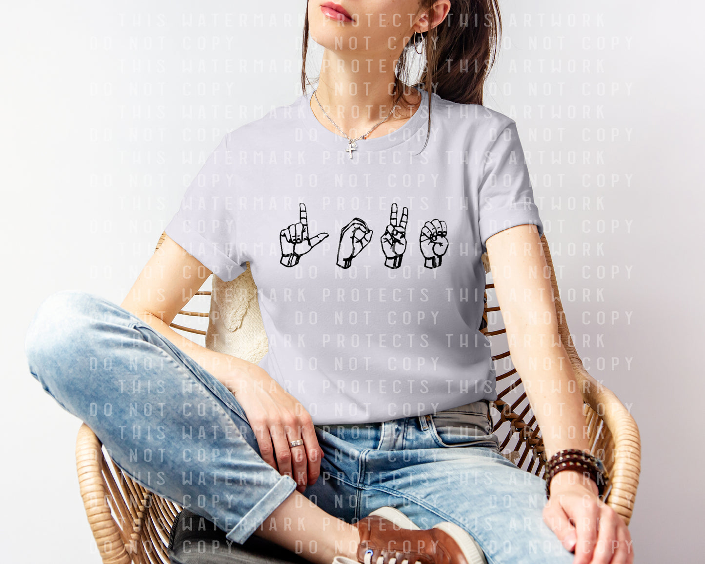 Love Sign Language Valentine's Day Graphic Tee